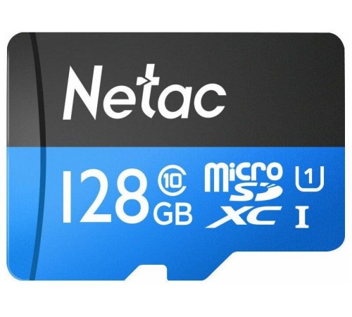 Флеш карта microSDXC 128Gb Class10 Netac NT02P500STN-128G-S P500 w/o adapter