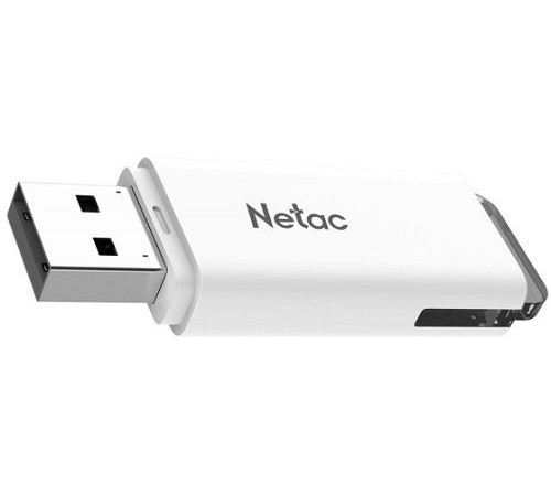Флеш Диск Netac 16Gb U185 NT03U185N-016G-20WH USB2.0 белый