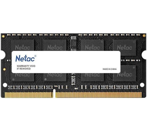 Память DDR3L 8Gb 1600MHz Netac NTBSD3N16SP-08 Basic OEM PC3-12800 CL11 SO-DIMM 260-pin 1.35В single rank