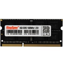 Память DDR3 8Gb 1600MHz Kingspec KS1600D3N13508G RTL PC3-12800 CL11 SO-DIMM 204-pin 1.35В