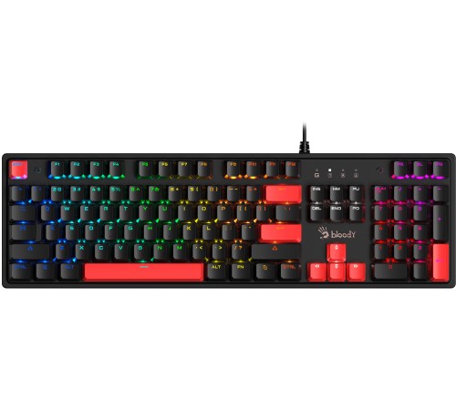 Клавиатура A4Tech Bloody S510N механическая черный/красный USB for gamer LED Клавиатура A4Tech Bloody S510N механическая черный/красный USB for gamer LED
