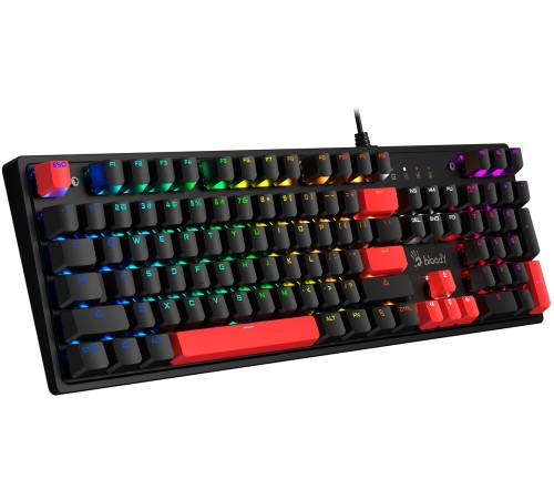 Клавиатура A4Tech Bloody S510N механическая черный/красный USB for gamer LED Клавиатура A4Tech Bloody S510N механическая черный/красный USB for gamer LED