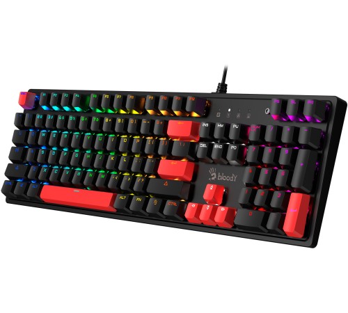 Клавиатура A4Tech Bloody S510N механическая черный/красный USB for gamer LED Клавиатура A4Tech Bloody S510N механическая черный/красный USB for gamer LED