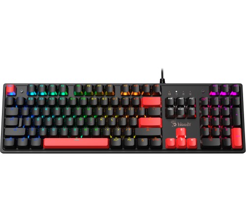 Клавиатура A4Tech Bloody S510N механическая черный/красный USB for gamer LED Клавиатура A4Tech Bloody S510N механическая черный/красный USB for gamer LED