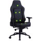 Кресло игровое Cactus CS-CHR-0112BL-M черный с подголов.