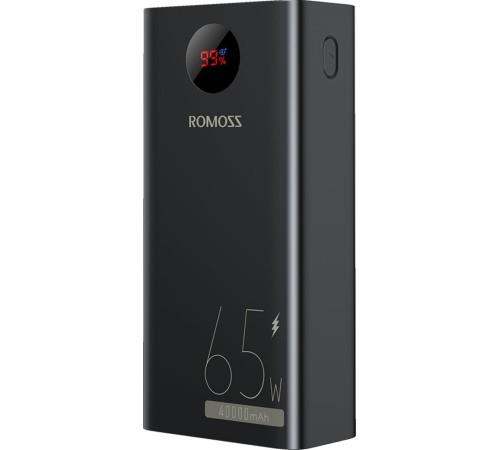 Мобильный аккумулятор Romoss PEA40PF 40000mAh QC3.0 22.5W 5A 2xUSB-A/USB-C черный (6973693499151)