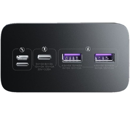 Мобильный аккумулятор Romoss PEA40PF 40000mAh QC3.0 22.5W 5A 2xUSB-A/USB-C черный (6973693499151)