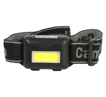 Фонарь налобный Camelion LED5355 черный 1Вт лам.:светодиод. AAAx3 (13748)
