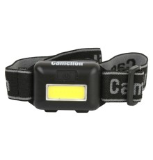 Фонарь налобный Camelion LED5355 черный 1Вт лам.:светодиод. AAAx3 (13748)