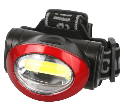 Фонарь налобный Camelion LED5382 черный/красный 3Вт лам.:светодиод. AAAx3 (13366)