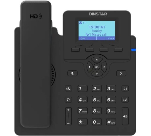 Телефон IP Dinstar C60U черный Телефон IP Dinstar C60U черный