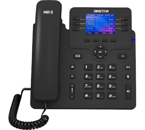 Телефон IP Dinstar C63G черный Телефон IP Dinstar C63G черный