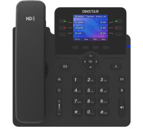 Телефон IP Dinstar C63GP черный Телефон IP Dinstar C63GP черный