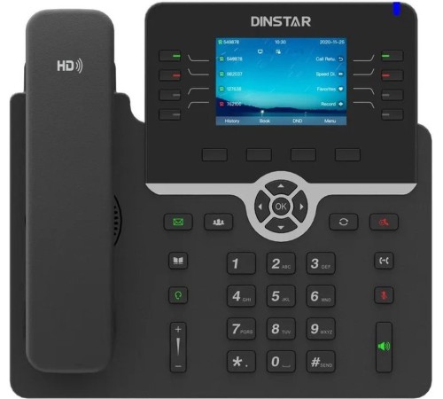 Телефон IP Dinstar C64GP черный Телефон IP Dinstar C64GP черный