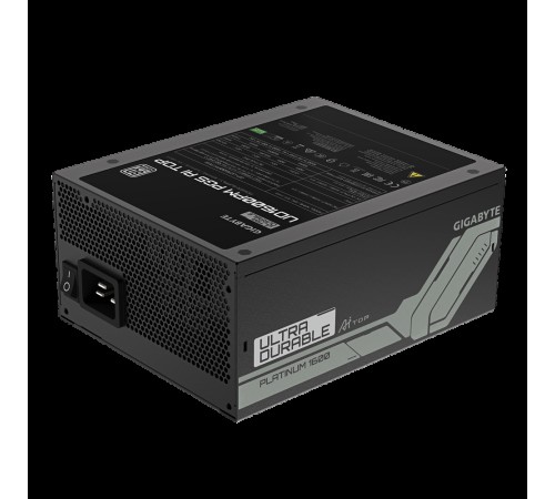 Блок питания ПК Gigabyte UD1600PM PG5 AI TOP 1600W, 80Plus, Platinum, Полностью модульный, PCIe Gen 5.0, ATX 3.1 compatible