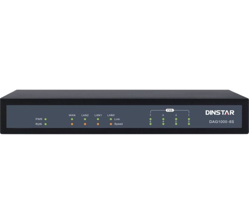 Шлюз IP Dinstar DAG1000-8S черный Шлюз IP Dinstar DAG1000-8S черный