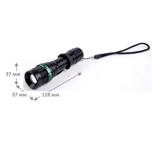 Фонарь ручной Ultraflash E142 черный 3Вт лам.:светодиод. AAAx3 (12187)