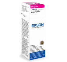 Картридж струйный Epson T6643 C13T66434A пурпурный (7500стр.) (70мл) для Epson L100