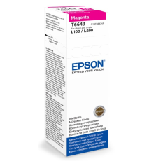 Картридж струйный Epson T6643 C13T66434A пурпурный (7500стр.) (70мл) для Epson L100