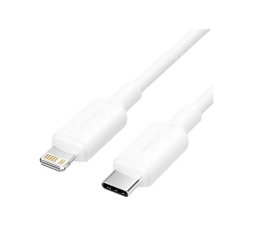 Кабель Vention USB 2.0 CM/Lightning 8M для iPad/iPhone 3A - 1м. Белый Vention LAKWF