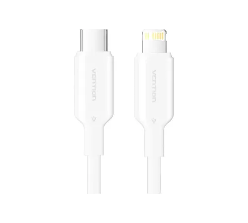 Кабель Vention USB 2.0 CM/Lightning 8M для iPad/iPhone 3A - 1м. Белый Vention LAKWF