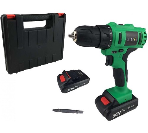 Дрель Zitrek Greenpower 20-Li патрон:быстрозажимной реверс (063-4076)