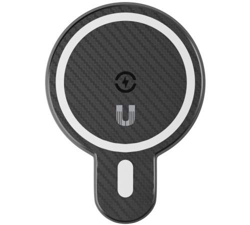 Держатель Uzay магнитный беспров.з/у. черный для смартфонов (UZ-MA-20-BK)