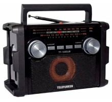 Радиоприемник портативный Telefunken TF-1690UB черный/серый USB microSD
