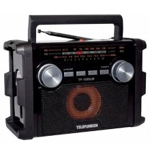 Радиоприемник портативный Telefunken TF-1690UB черный/серый USB microSD