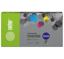 Картридж струйный Cactus CS-EPT973400 T9734 желтый (330мл) для Epson WorkForce WF-C869RD3TWFC/WF-C869RDTWF