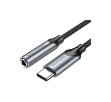 Переходник Vention USB-C M/ Jack 3.5 mm F DAC - 0,1м Серый Vention BGMHA