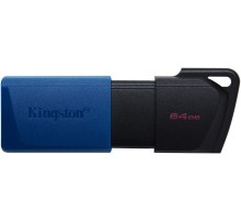 Флеш Диск Kingston 64Gb DataTraveler DTXM DTXM/64GB USB3.2 черный/голубой