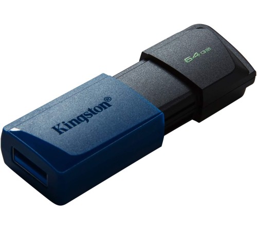 Флеш Диск Kingston 64Gb DataTraveler DTXM DTXM/64GB USB3.2 черный/голубой