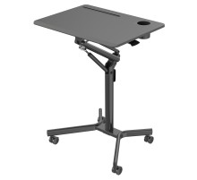 Стол для ноутбука Cactus VM-FDS101B столешница МДФ черный 70x52x105см (CS-FDS101BBK)