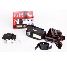 Фонарь велосипедный Ultraflash LED53763 черный 4Вт лам.:светодиод. встроенный аккумулятор (14504)