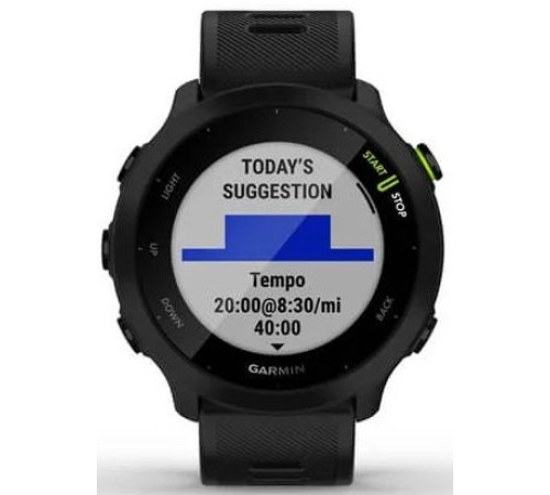 Смарт-часы Garmin Forerunner 55 черный 42мм Смарт-часы Garmin Forerunner 55 черный 42мм