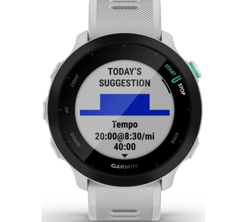 Смарт-часы Garmin Forerunner 55 белый 42мм Смарт-часы Garmin Forerunner 55 белый 42мм