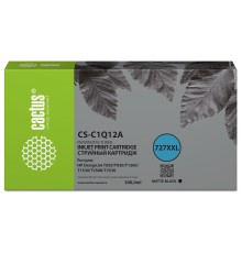 Картридж струйный Cactus CS-C1Q12A №727 черный (300мл) для HP Designjet T920/T930/T1500/T1530