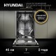 Посудомоечная машина встраив. Hyundai HBD 473 1900Вт узкая