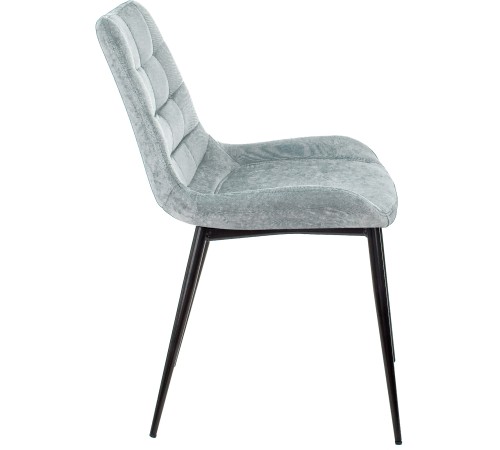 Стул для кухни Бюрократ KF-6_2 комплект 2шт серо-голубой Light 28 металл черный на ножках (KF-6/LT28_2)