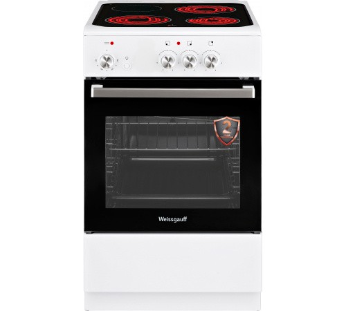 Плита Электрическая Weissgauff WES E2V02 WS белый