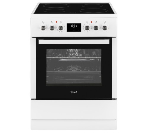 Плита Электрическая Weissgauff WES E12V15 WE белый