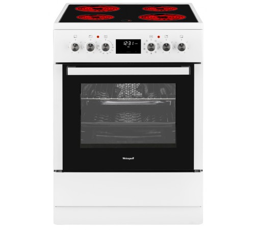 Плита Электрическая Weissgauff WES E12V15 WE белый