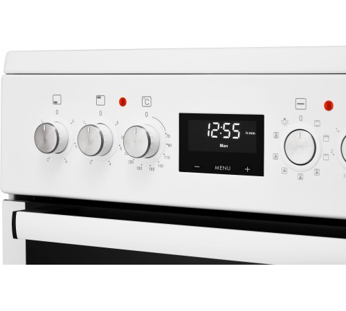 Плита Электрическая Weissgauff WES E12V15 WE белый