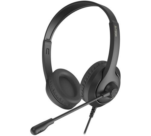Наушники с микрофоном A4Tech Fstyler FH100U черный 2м накладные USB оголовье (FH-100U) Наушники с микрофоном A4Tech Fstyler FH100U черный 2м накладные USB оголовье (FH-100U)