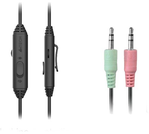 Наушники с микрофоном A4Tech Fstyler FH100 черный 2м накладные оголовье (FH100) Наушники с микрофоном A4Tech Fstyler FH100 черный 2м накладные оголовье (FH100)