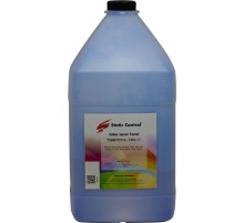 Тонер Static Control TRMPTCOL-1KG-C голубой флакон 1000гр. для принтера HP CLJCP1515/ Canon MF8330