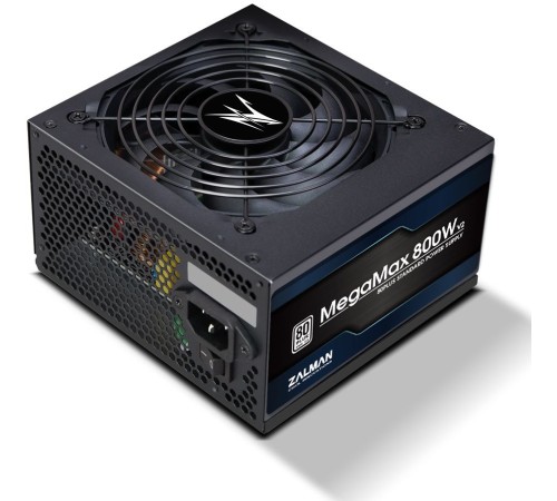 Блок питания Zalman ATX 800W ZM800-TXII V2 80+ gold (20+4pin) APFC 120mm fan 8xSATA Cab Manag RTL