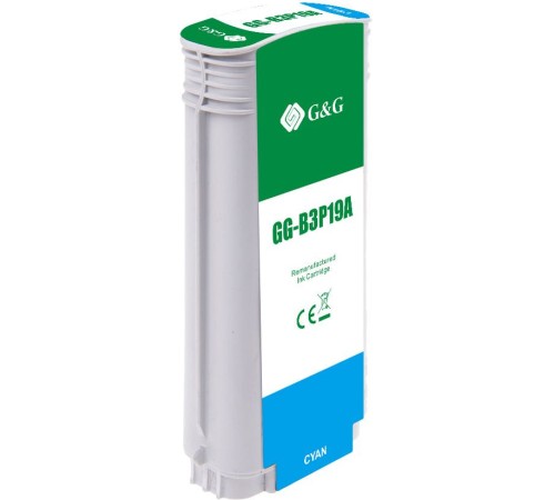 Картридж струйный G&G №727 GG-B3P19A голубой (130мл) для HP DJ T920/T1500