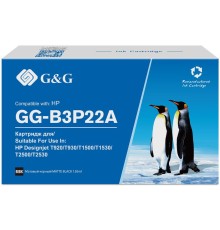 Картридж струйный G&G №727 GG-B3P22A черный матовый (130мл) для HP DJ T920/T1500/T2530